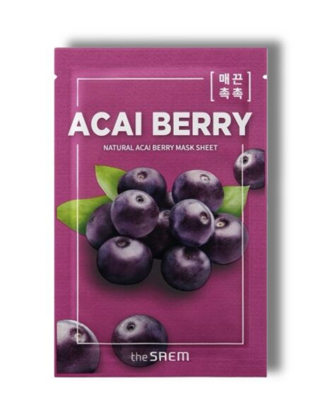 extilná  maska ​​Acai Berry pre unavenú, zrelú pleť so silnými antioxidantmi na zlepšenie mikrocirkulácie pleti. Výťažok z kvetov harmančeka upokojuje a zabraňuje nepeknému začervenaniu.